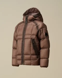 Clothing 10-14<C.P. Company U16 D.D. Shell Ripstop Hooded Down Jacket Purple Dove