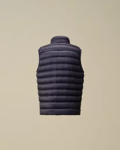 Clothing 4-8<C.P. Company U16 D.D. Shell Ripstop Logo Down Vest Estate Blue