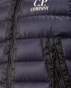 Clothing 10-14<C.P. Company U16 D.D. Shell Ripstop Logo Down Vest Estate Blue
