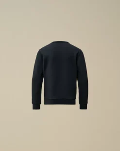 Clothing 2-3<C.P. Company U16 Diagonal Fleece British Sailor Crew Neck Sweatshirt Total Eclipse – Blue