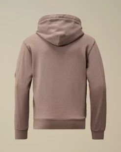 Clothing 10-14<C.P. Company U16 Diagonal Fleece Hooded Sweatshirt Purple Dove