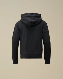 Clothing 4-8<C.P. Company U16 Diagonal Fleece Hooded Sweatshirt Total Eclipse – Blue
