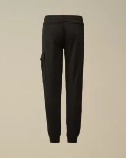 Clothing 4-8<C.P. Company U16 Diagonal Fleece Lens Sweatpants Black