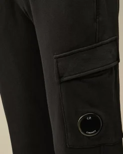 Clothing 10-14<C.P. Company U16 Diagonal Fleece Lens Sweatpants Black