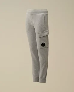 Clothing 4-8<C.P. Company U16 Diagonal Fleece Lens Sweatpants Grey Melange