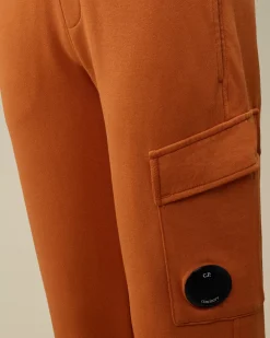 Clothing 10-14<C.P. Company U16 Diagonal Fleece Lens Sweatpants Bombay Brown