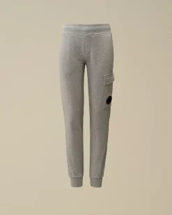 Clothing 2-3<C.P. Company U16 Diagonal Fleece Lens Sweatpants Grey Melange
