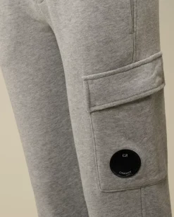 Clothing 2-3<C.P. Company U16 Diagonal Fleece Lens Sweatpants Grey Melange
