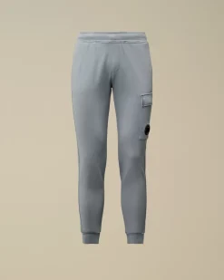 Clothing 2-3<C.P. Company U16 Diagonal Fleece Lens Sweatpants Flint Stone – Blue