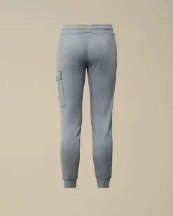 Clothing 2-3<C.P. Company U16 Diagonal Fleece Lens Sweatpants Flint Stone – Blue