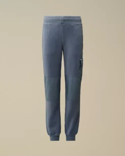 Clothing 4-8<C.P. Company U16 Diagonal Fleece Mixed Cargo Sweatpants Flint Stone – Blue