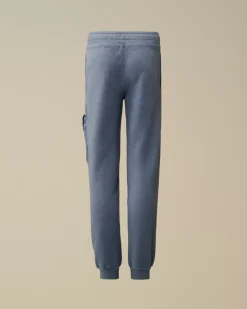 Clothing 4-8<C.P. Company U16 Diagonal Fleece Mixed Cargo Sweatpants Flint Stone – Blue