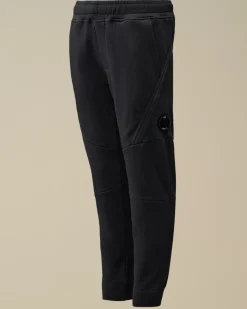 Clothing 10-14<C.P. Company U16 Diagonal Fleece Panelled Lens Sweatpants Total Eclipse – Blue
