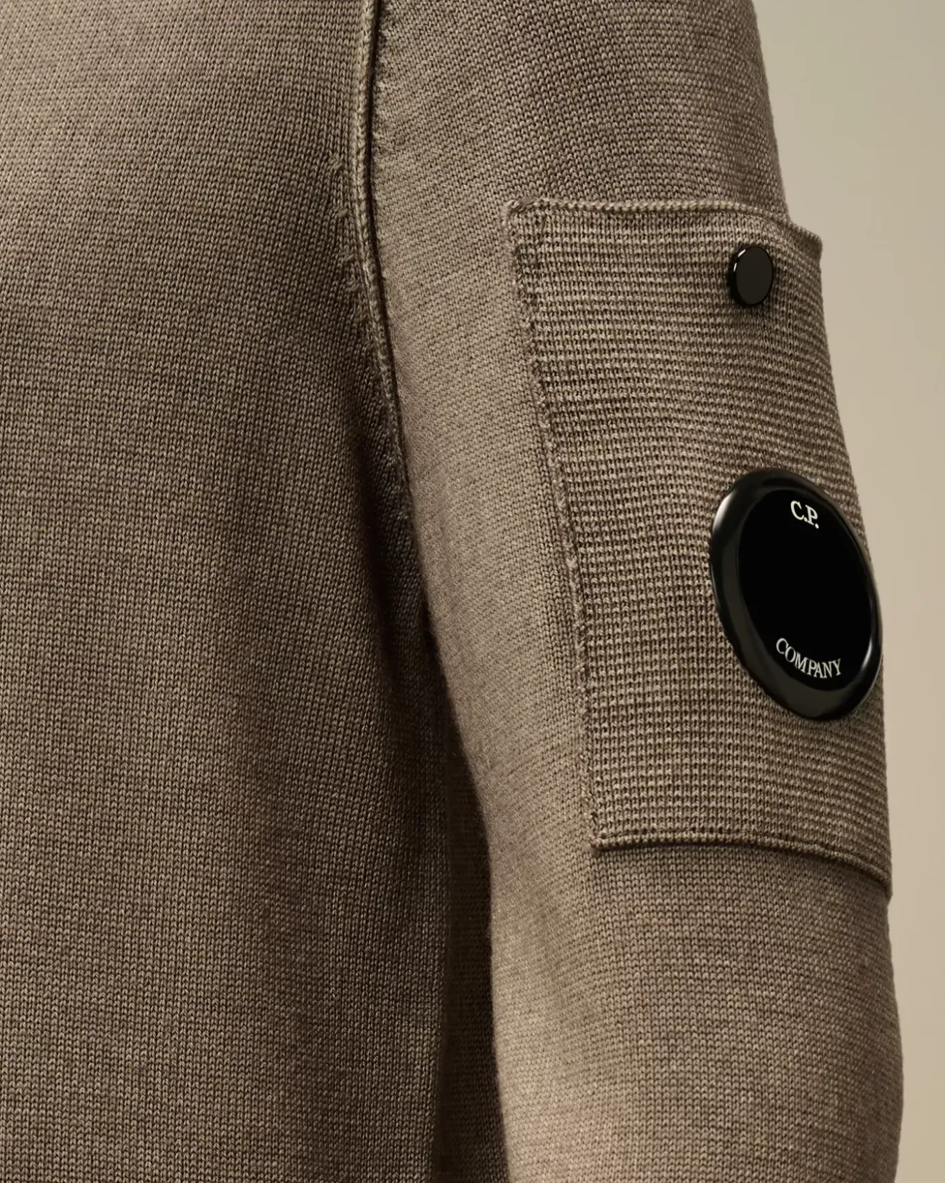 Clothing 10-14<C.P. Company U16 Fast Dyed Merino Wool 12 Gauge Crew Neck Knit Walnut – Beige