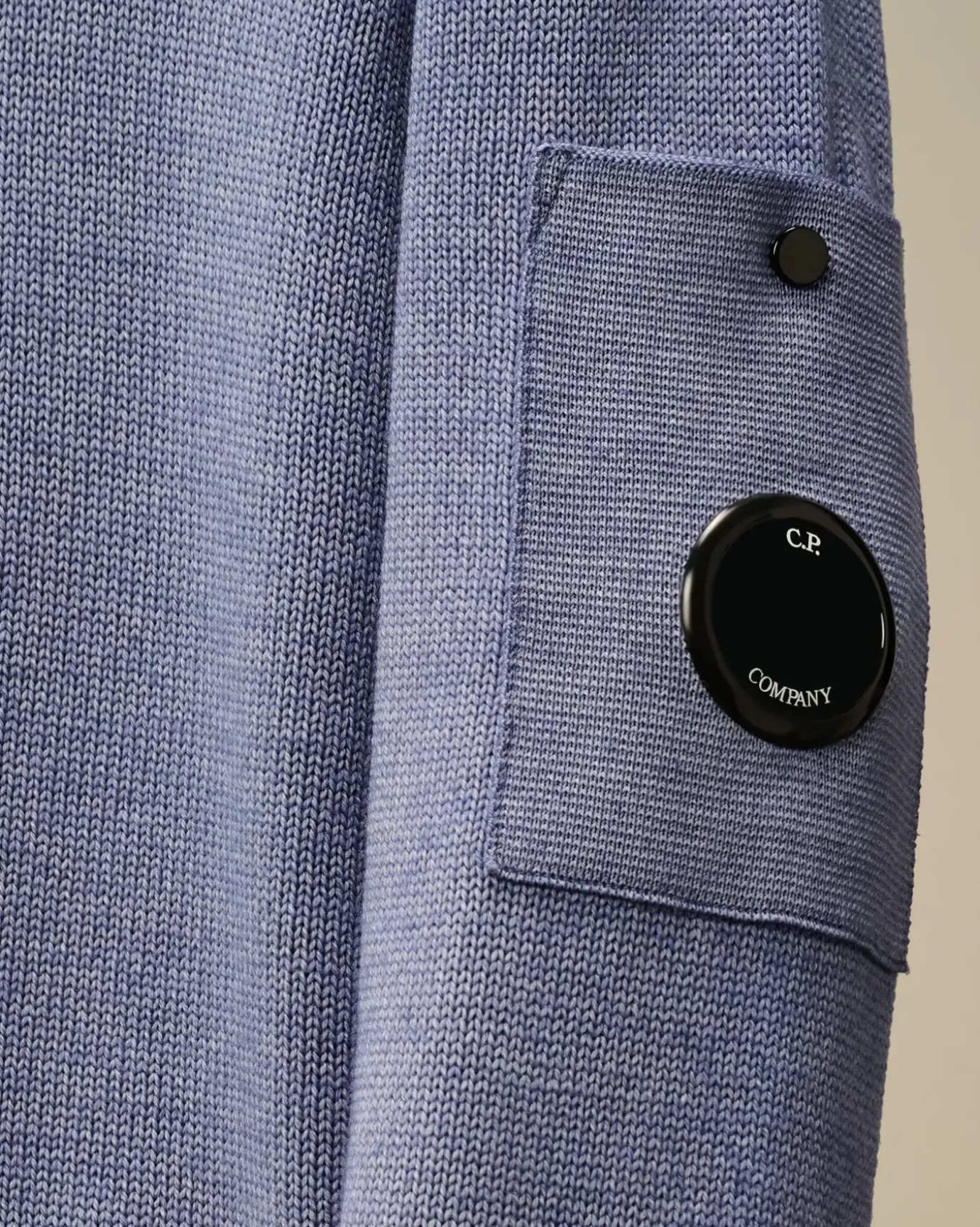 Clothing 10-14<C.P. Company U16 Fast Dyed Merino Wool 7 Gauge Crew Neck Knit Flint Stone – Blue