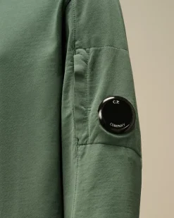 Clothing 10-14<C.P. Company U16 Light Fleece Crew Neck Sweatshirt Artichoke Green