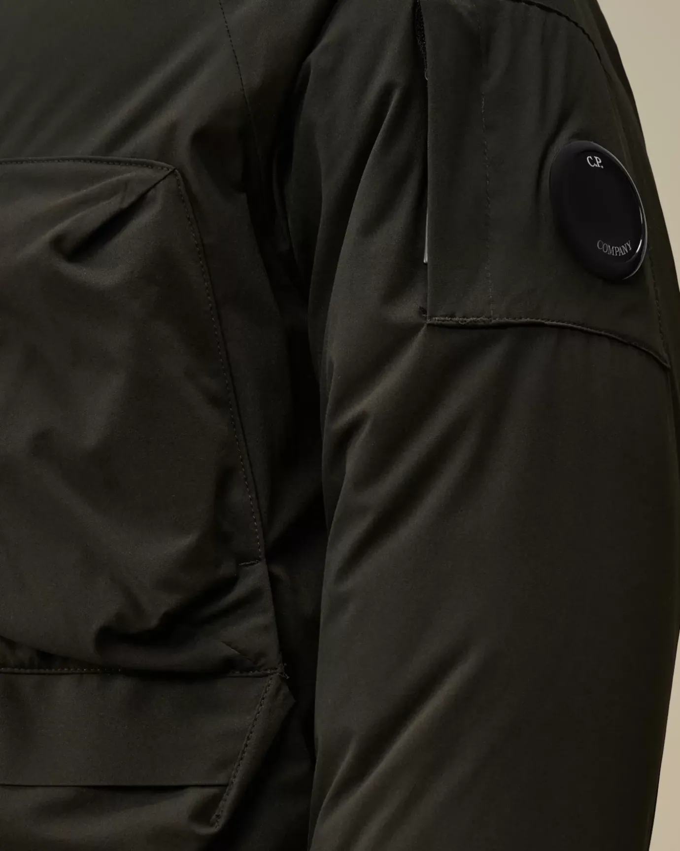 Clothing 10-14<C.P. Company U16 Pro-Tek Down Hooded Jacket Black