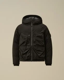 Clothing 4-8<C.P. Company U16 Pro-Tek Down Hooded Jacket Black