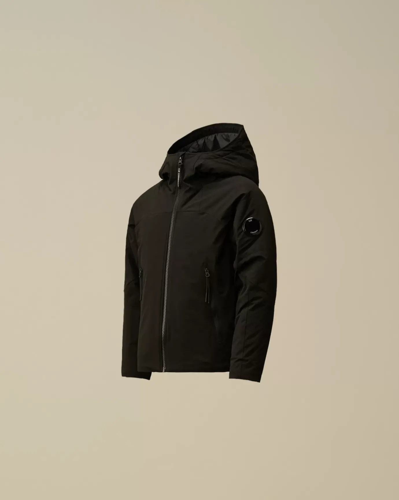 Clothing 2-3<C.P. Company U16 Pro-Tek Padded Hooded Jacket Black