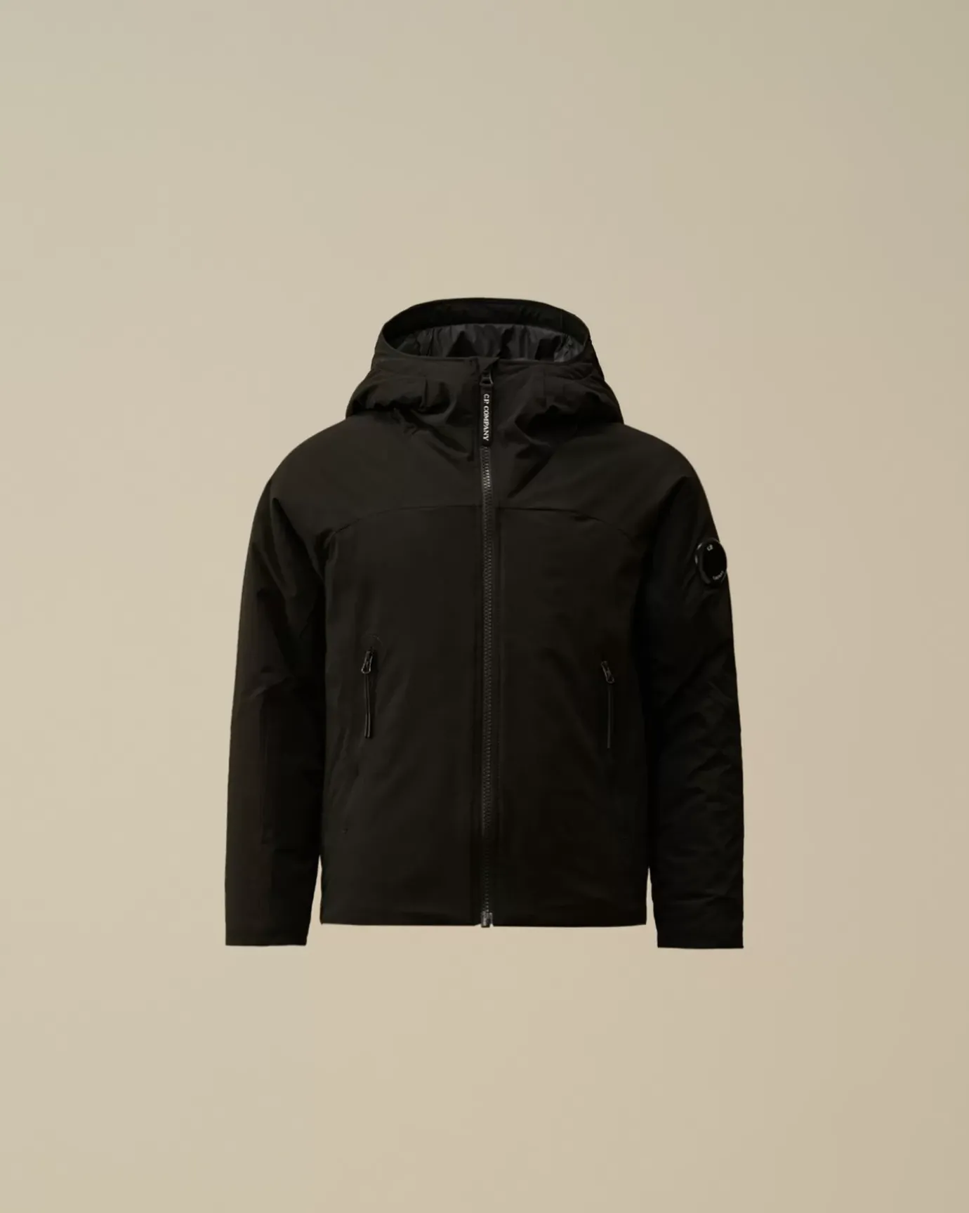Clothing 2-3<C.P. Company U16 Pro-Tek Padded Hooded Jacket Black