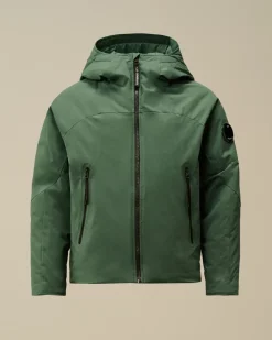 Clothing 10-14<C.P. Company U16 Pro-Tek Padded Hooded Jacket Artichoke Green