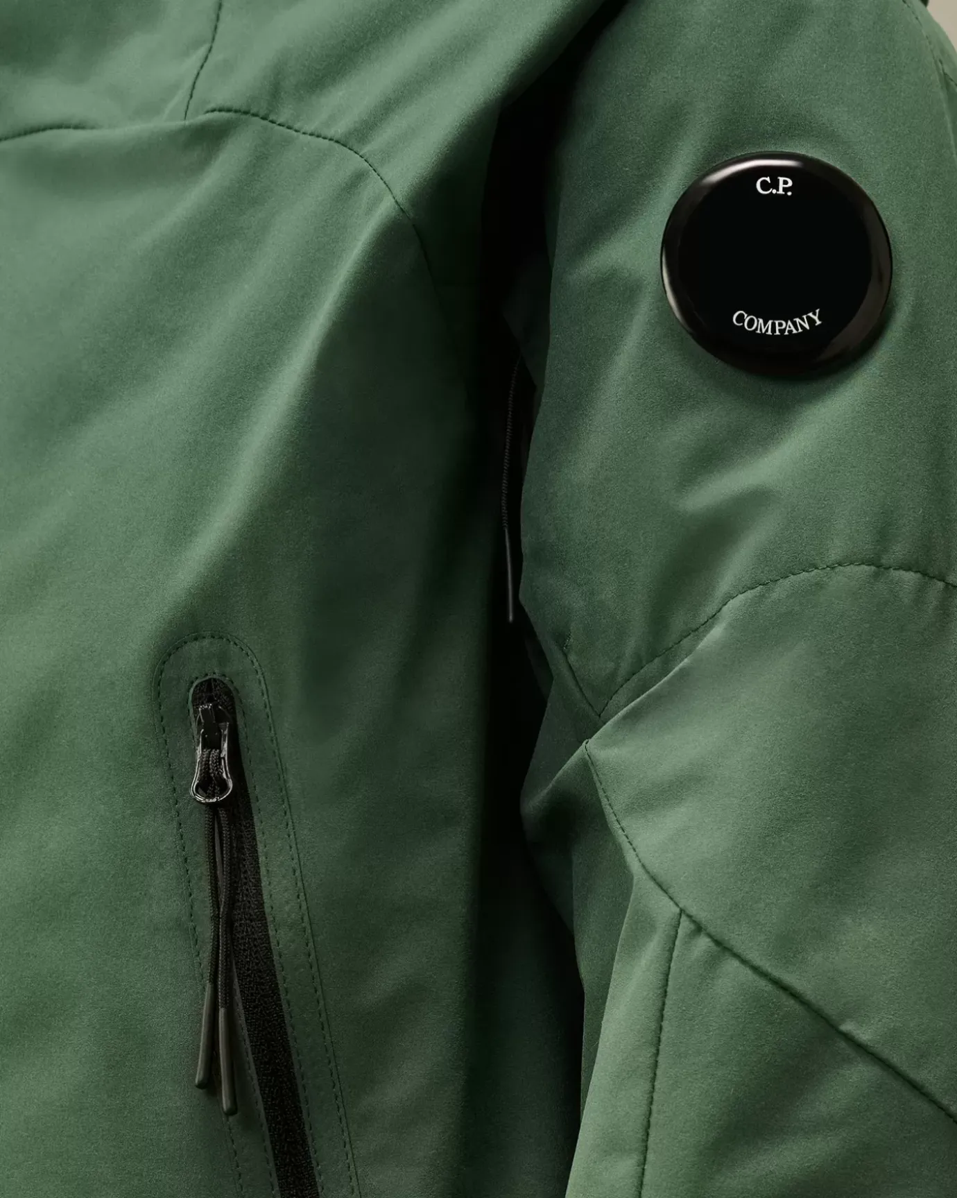 Clothing 10-14<C.P. Company U16 Pro-Tek Padded Hooded Jacket Artichoke Green