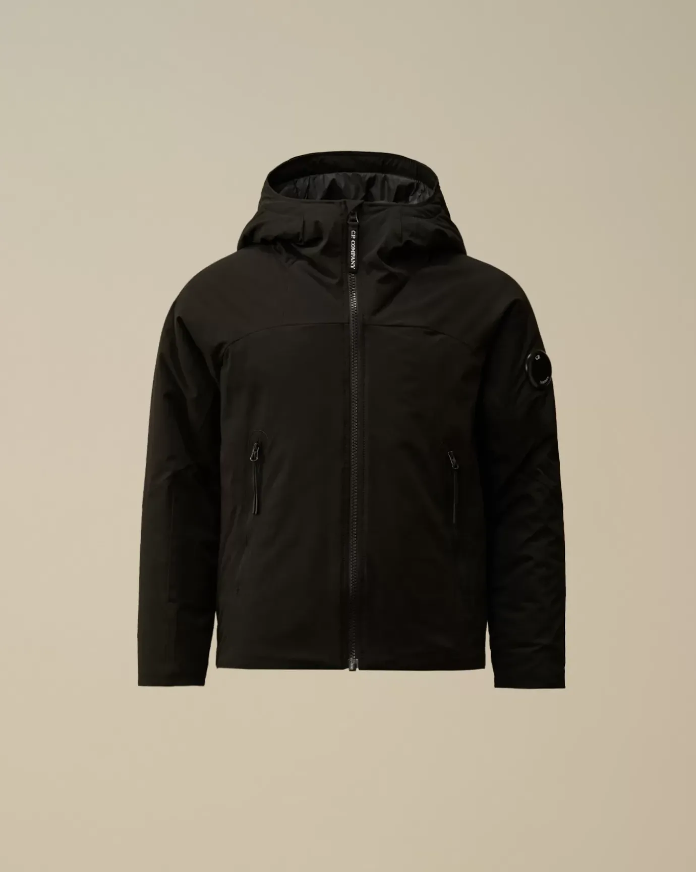 Clothing 4-8<C.P. Company U16 Pro-Tek Padded Hooded Jacket Black