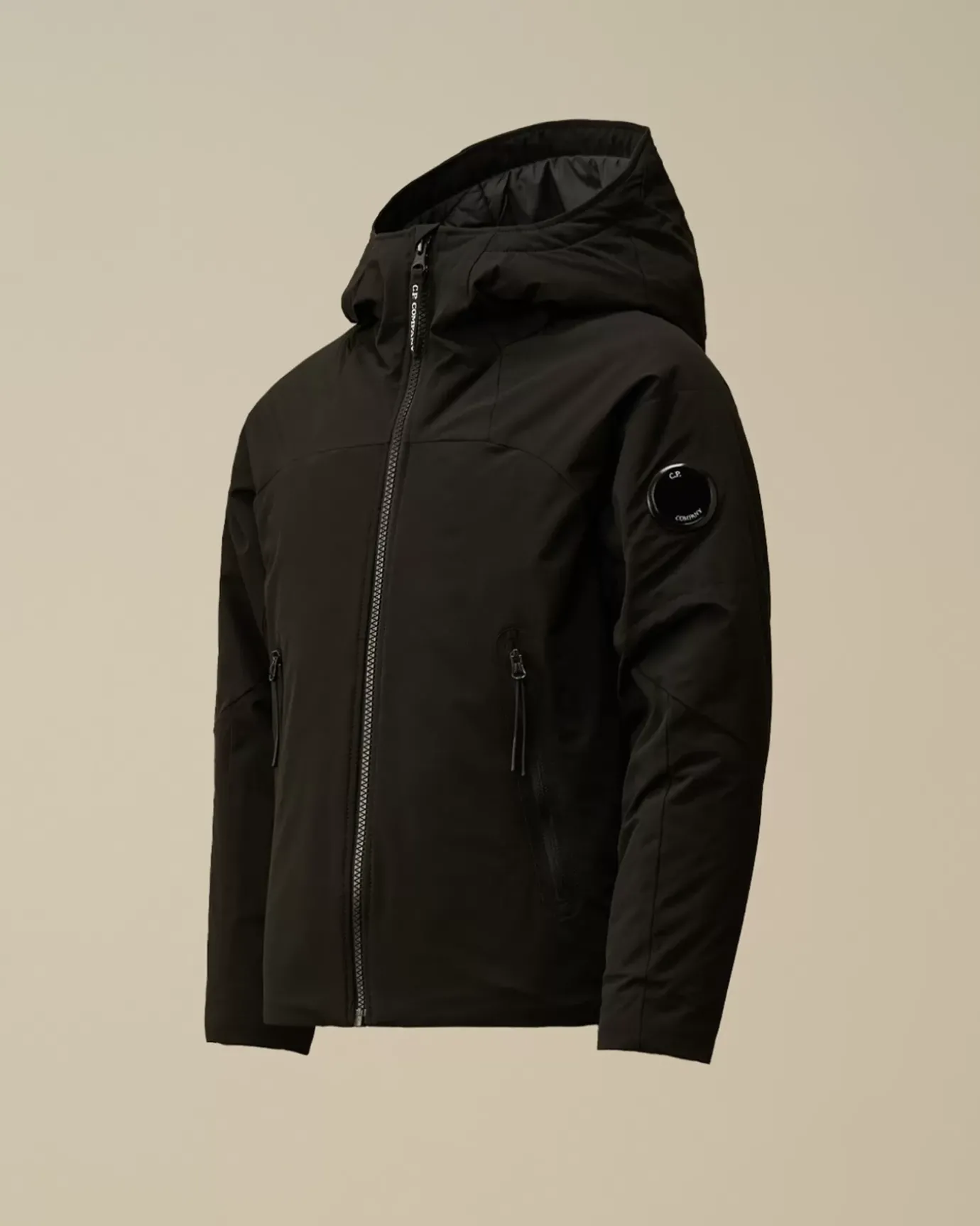 Clothing 10-14<C.P. Company U16 Pro-Tek Padded Hooded Jacket Black