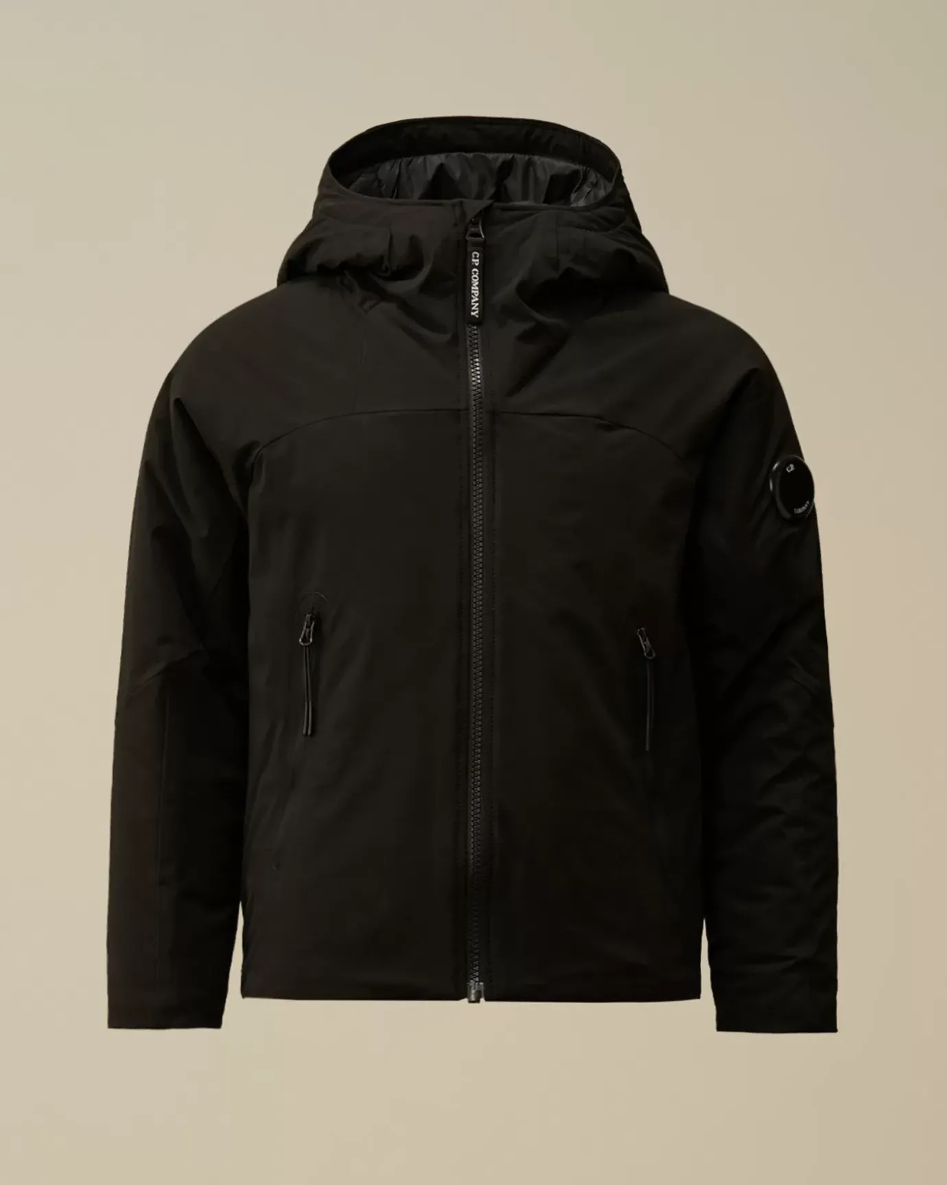 Clothing 10-14<C.P. Company U16 Pro-Tek Padded Hooded Jacket Black