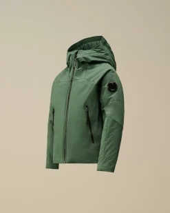 Clothing 4-8<C.P. Company U16 Pro-Tek Padded Hooded Jacket Artichoke Green