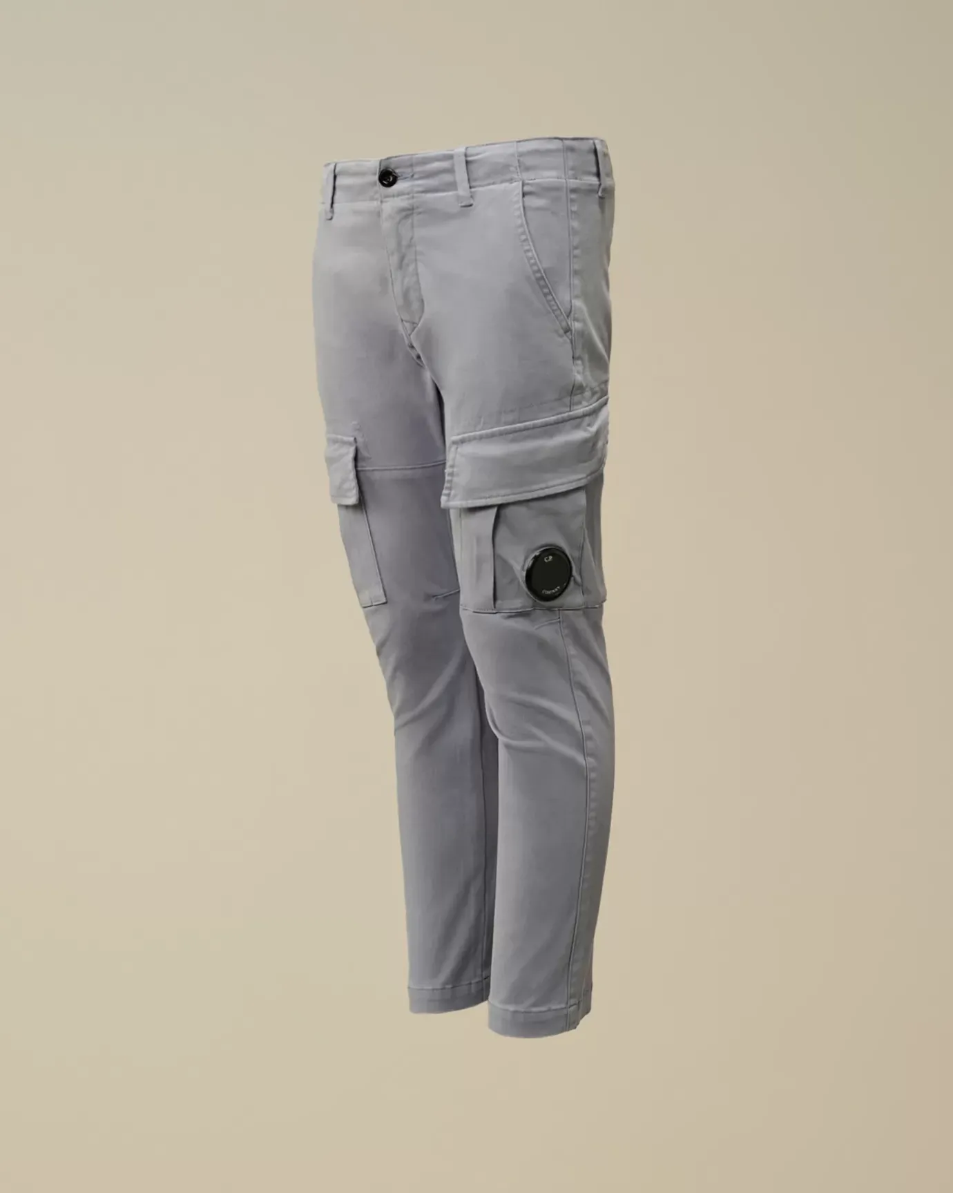 Clothing 2-3<C.P. Company U16 Stretch Sateen Lens Cargo Pants Flint Stone – Blue