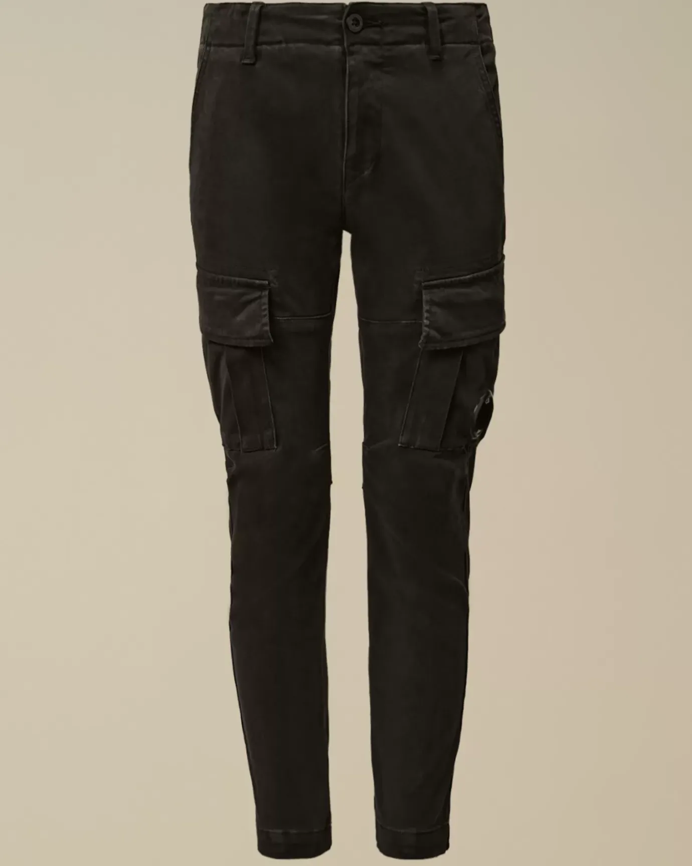 Clothing 10-14<C.P. Company U16 Stretch Sateen Lens Cargo Pants Black