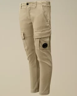 Clothing 10-14<C.P. Company U16 Stretch Sateen Lens Cargo Pants Vintage Khaki – Beige
