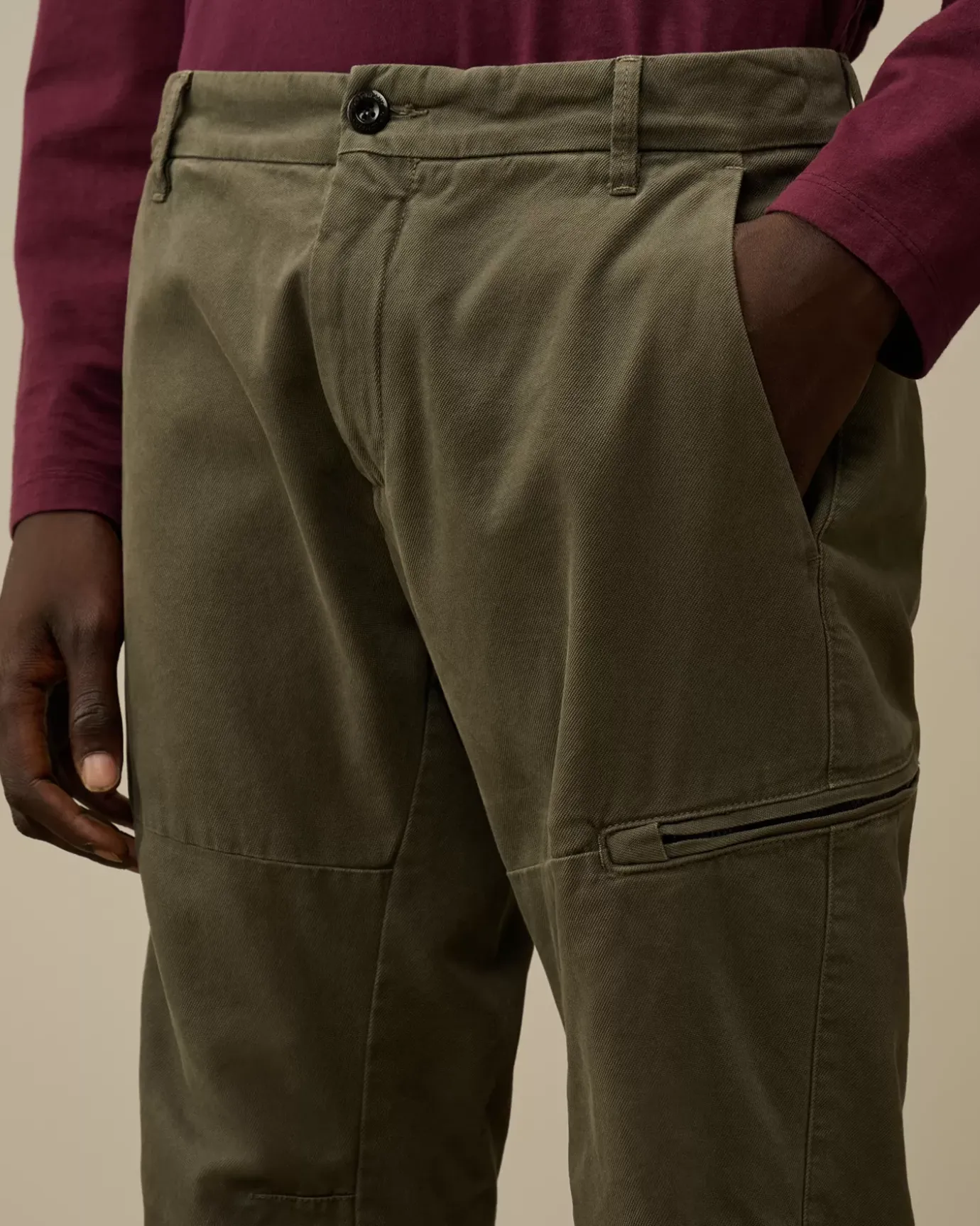 Trousers<C.P. Company Vintage Army Structure Ergonomic Pants Grape Leaf – Green