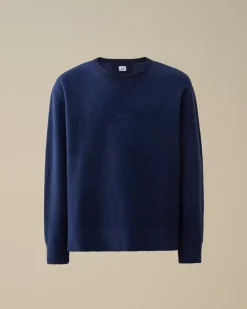 Sweatshirts<C.P. Company Wool Polar Fleece Crewneck Sweatshirt Estate Blue