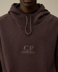 Sweatshirts<C.P. Company Wool Polar Fleece Hooded Sweatshirt Boulevard – Violet
